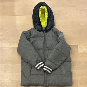 GAP Kids Gray Jacket with Yellow Lining